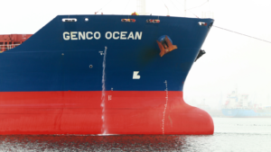 Genco Shipping cargo ship in Russia. GNK stock.