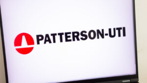 Patterson-UTI energy logo on a screen.