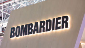 BOMBARDIER sign is seen during the 12th China International Aviation and Aerospace Exhibition, also known as Airshow China 2018. BDRBD stock