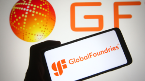In this photo illustration GlobalFoundries (GFS) Inc. logo is seen on a mobile phone screen.