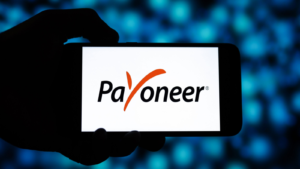 Payoneer editorial. Illustrative photo for news about Payoneer - an American financial services company.