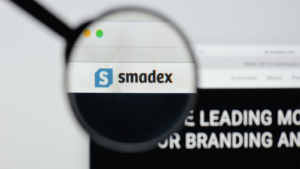 Entravision Communications owns Smadex, Smadex website homepage. Smadex logo visible. EVC stock