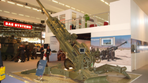 BAE Systems' (BAESY) M777 155mm Ultra light towed howitzer at Eurosatory 2008 military exhibition