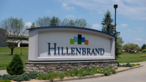 Hillenbrand's (HI) corporate headquarters in Batesville, Indiana. Hillenbrand is a producer of machinery and equipment.