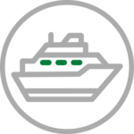 Icon depicting a cruise ship