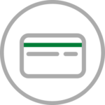 Icon depicting a credit card