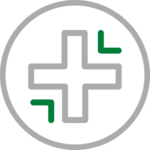 Cross symbol representing healthcare