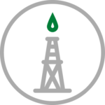 Icon depicting an oil rig