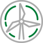 Icon depicting a wind turbine