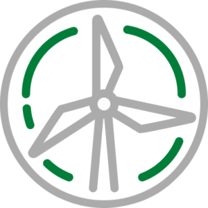 Icon depicting a wind turbine