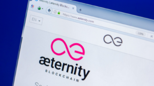 Homepage of Aeternity cryptocurrency. AE-USD