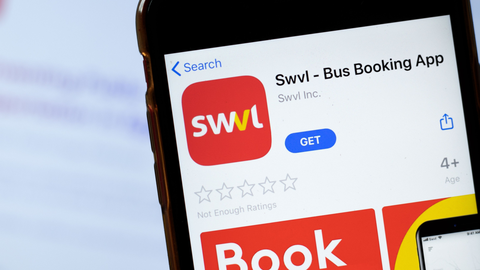 Swvl (SWVL) app displayed in App Store on smartphone