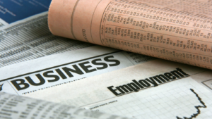Newspapers: everyday searching for job and business opportunities. Jobs data