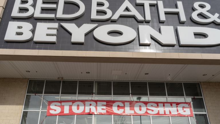 BBBY stock - BBBY Stock Alert: Bed Bath & Beyond Plunges 40% on Bankruptcy Filing