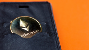 Etereum coin is in pocket. Ethereum is a decentralized, open-source blockchain with smart contract functionality. ETH crypto