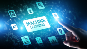Machine learning algorithms, Artificial intelligence (AI), Automation and modern technology in business as concept. Machine Learning Stocks