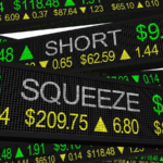 Short Squeeze Stock Market Share Prices Increase Sell Make Money 3d Illustration. Short-Squeeze Stocks