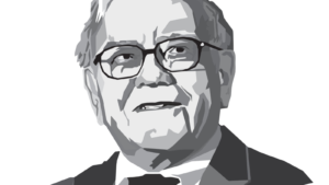 Warren Buffett face art style isolated template design warren buffet white background