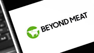 Beyond Meat (BYND) をテーマにしたエディトリアル写真。植物由来の肉代替品を製造するビヨンド・ミートに関するニュースのイラスト写真。 BYND株