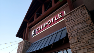 Chipotle - Sign on building, CMG stock