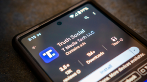 The Truth Social app on a smartphone Trump Media and Technology Group (DJT) announced that its merger with Digital World Acquisition Corp. is completed.
