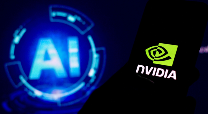 In this photo The logo of Nvidia AI displayed on smartphone screen. NVDA stock